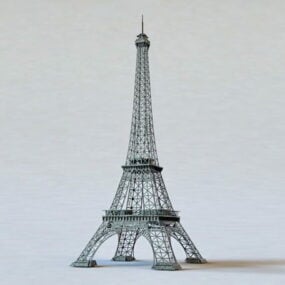 Model 3d Menara Eiffel Perancis