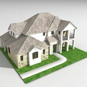 典型的美国房子3d模型