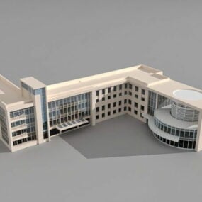 مدل سه بعدی ساختمان کالج دانشگاه