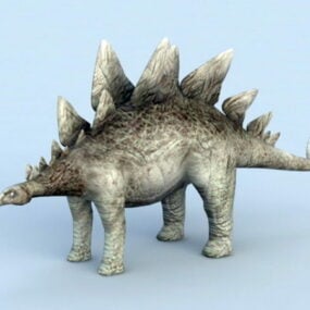 โมเดล 3 มิติสัตว์ไดโนเสาร์เตโกซอรัส