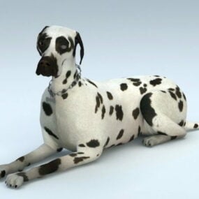 Dalmatisk hunddjur 3d-modell