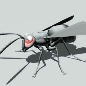 مدل سه بعدی بال مورچه ای