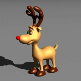 クリスマスの鹿3Dモデル