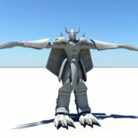 Mô hình 3d nhân vật quái vật War Greymon
