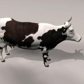 Mô hình 3d động vật bò sữa