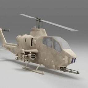 3d модель ударного вертольота Cobra Gunship