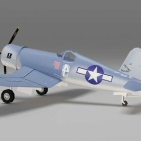 Avion de chasse Corsair War F4u modèle 3D