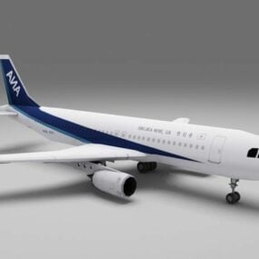 Japan Airlines Airbus A320 Airplane 3d model