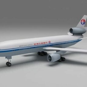 中国东方航空飞机3d模型