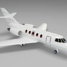 Civil Jet Plane 3d-modell
