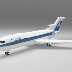 US Boeing 727 Airplane 3d μοντέλο