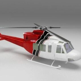 Helicóptero civil Bell modelo 3d