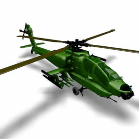 Helicóptero de ataque modelo 3d