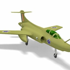 ब्लैकबर्न बुकेनियर अटैक एयरक्राफ्ट 3डी मॉडल