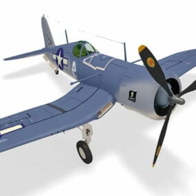 4D model Vought F3u Corsair Fighter