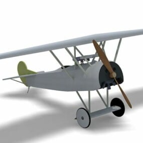 Chasseur Fokker D7 modèle 3D