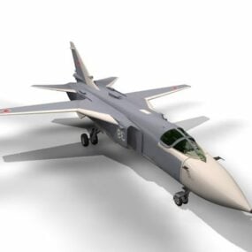 Sukhoi Su-24 Saldırı Uçağı 3d modeli