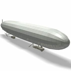 דגם תלת מימד של ספינת אוויר של זפלין