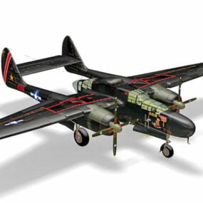 P-61 Black Widow Fighter 3D-model