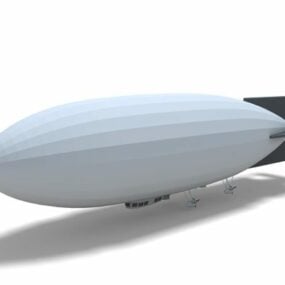 Wingship Cartoon Luftschiff 3D-Modell