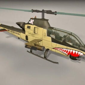 Mô hình 3d trực thăng Ah Cobra