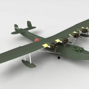 6д модель летающей лодки H2k Mavis времен Второй мировой войны