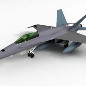 F-18 Süper Hornet Savaş Uçağı 3d modeli