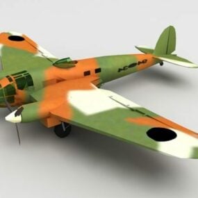 He 111 Bomber WW2 3d-modell