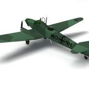 Fw 58b מטוס גרמני WW2 דגם תלת מימד