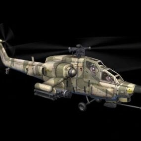 Mi28 Hubschrauber 3D-Modell