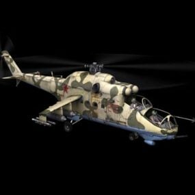 Mi-24直升机3d模型
