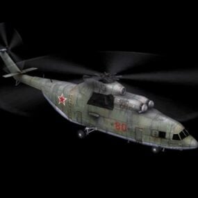 Mi-6 Helikopteri 3d modeli