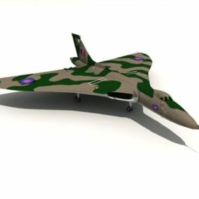 Modello 3d del bombardiere Avro Vulcan