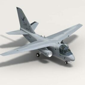 Es-3a Shadow Aircraft 3d-modell