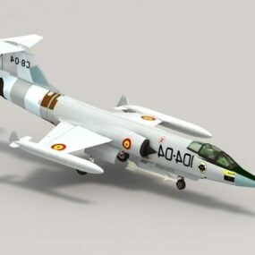 F-104星际战斗机 3d模型