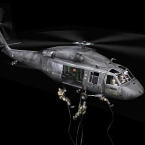 Model helikoptera wojskowego Nh90 Model 3D