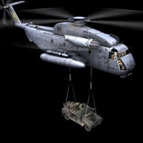Ch-53e Helicopter 3d model