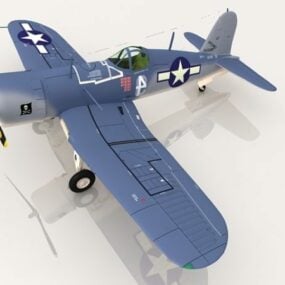 Avion de chasse Corsair de la Marine modèle 3D