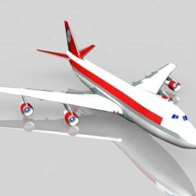 Boeing 747 passagiersvliegtuig 3D-model