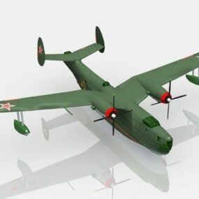 Beriev Be-6 Madge Aircraft 3D-malli