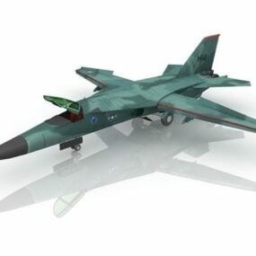 F-111 आक्रमण विमान 3डी मॉडल
