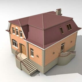 Lille Usa House 3d-model
