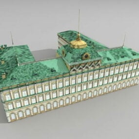 Model 3d Istana Kongres Rusia