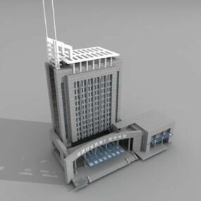 مبنى البنك التجاري الصيني نموذج ثلاثي الأبعاد