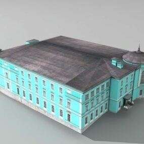 Ancient Russian Mansion Architecture 3d model