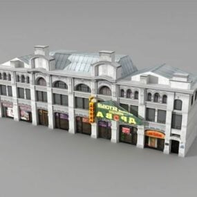 3D-Modell des alten Gebäudes der Nikolskaya-Straße