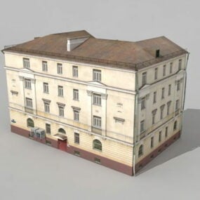 3д модель Старого Винтажного Московского Дома