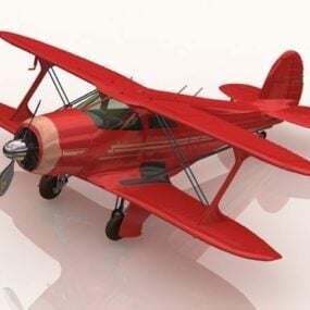 Modelo 3d de avião Beechcraft