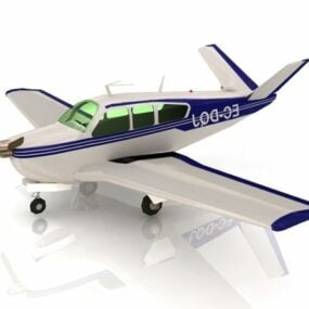 Beechcraft vliegtuig 3D-model