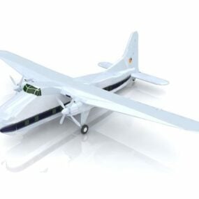 Model 3d Pesawat Pengangkutan Bristol